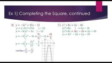 10.2 Intro to Conics - Parabolas
