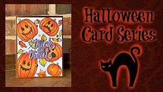 Halloween 2019 card 3 | Honey Bee Pumpkin Patch | Copic coloring