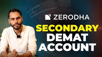 ZERODHA SECONDARY DEMAT ACCOUNT HINDI | ZERODHA NEW FEATURES 2025| ZERODHA SECONDARY ACCOUNT OPENING