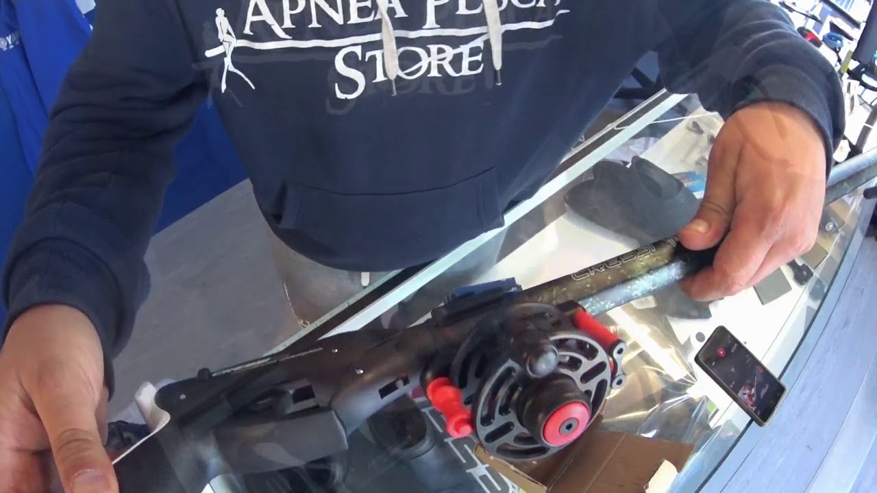 montaje carrete lg sub sobre cressi yuma