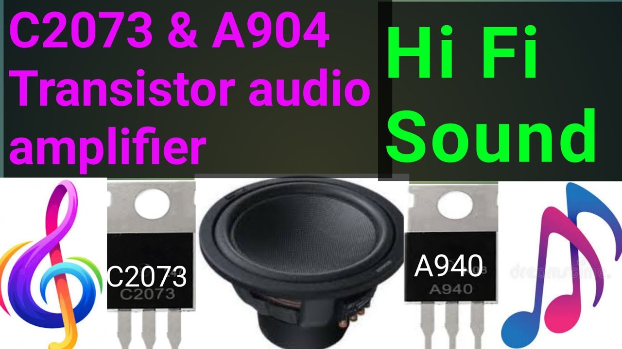 Subir Christchurch miel C2073 & A940 Transistor audio amplifier - YouTube