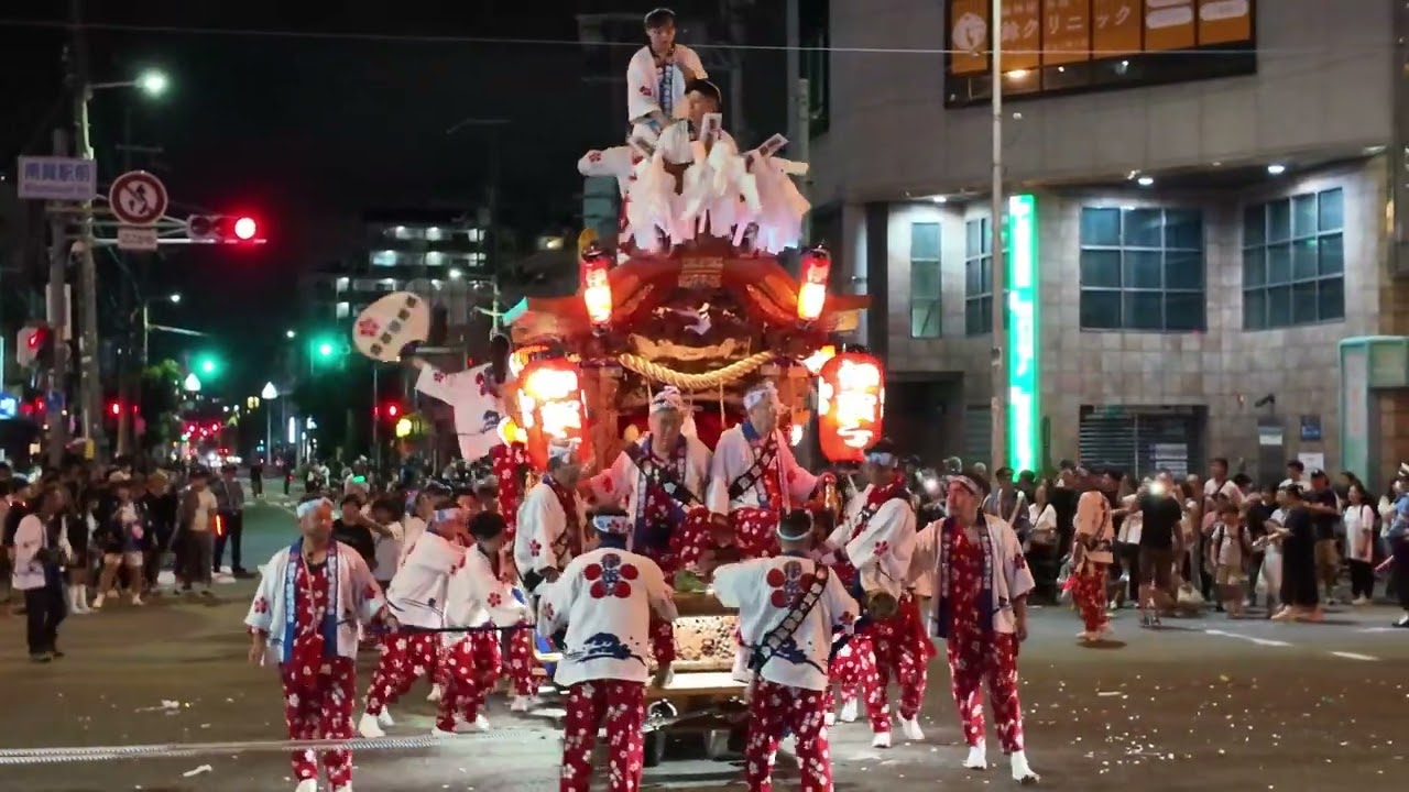 「大阪・生野区 巽神社だんじり祭り2025｜迫力の宮入＆練り回し映像」