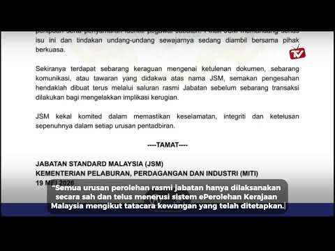 JSM NAFIKAN PO DAN SURAT PELANTIKAN VENDOR PALSU, ORANG RAMAI DIMINTA BERWASPADA | Imedikel TV