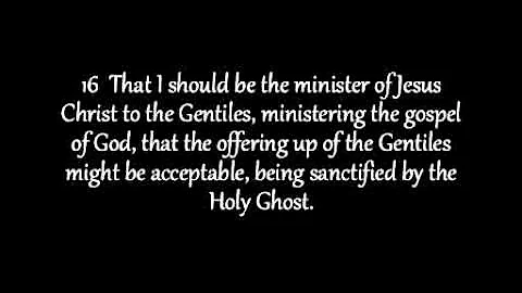 Romans Chapter 15 KJV AV Read Along