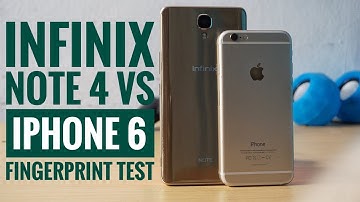 Infinix NOTE 4 x572 Verses iPhone 6 Fingerprint Unlocking Test