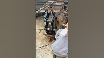 Excavator Track Chain Installation!