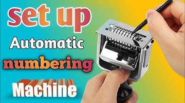 Numbering machine setup //Automatic Numbering Machines @RanjitBiswasJh