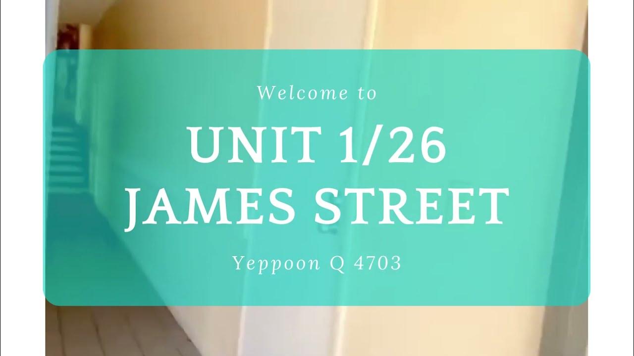 FOR RENT! Unit 1/26 James Street, Yeppoon YouTube