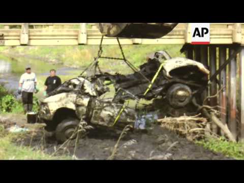 Thumb of The Cadavers Of Two Missing Women Were Found After 40 Years When A Creek's Water Level Was Low Enough To Reveal Their Car video