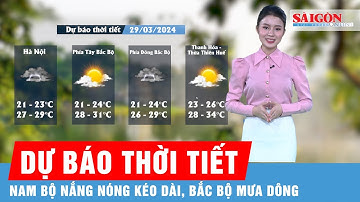 Dự báo thời tiết ngày 29-3: Bắc Bộ mưa dông vào chiều tối và đêm, Nam Bộ tiếp tục nắng nóng