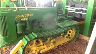 Restored Ex British Army John Deere 420C Track Drive Which Was Parachuted Near Jericho 1952.