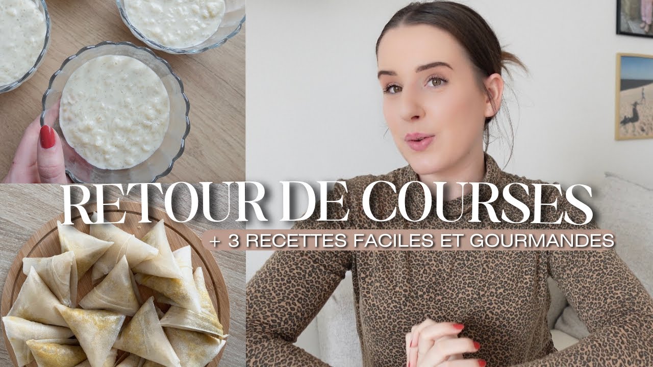 RETOUR DE COURSES 🍪 3 RECETTES FACILES ET GOURMANDES • My Sweet Little Baby