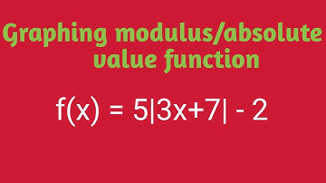 Graph of absolute value function