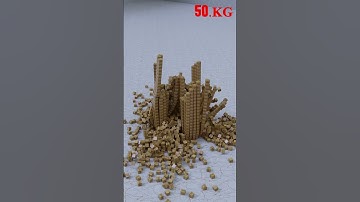 Most Satisfying 3D Simulation | Cube wood Explosion Effect 6 | #shorts  #blender  #games  #cartoon