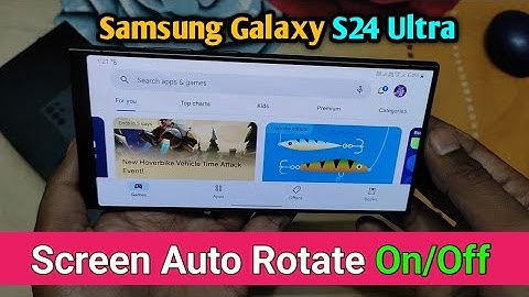 Samsung Galaxy S24 Ultra | How To Enable/Disable Screen Auto Rotate | Screen Auto Rotate Samsung