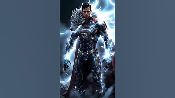 SUPER MAN + Wolf  🐺#animation #transformers #fusion #transaction #hybrids #ai