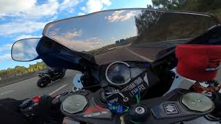 Close Call Wobble At 299 Kmh - Suzuki Gsxr 1000 L2 Susto A 299