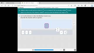Algebra and Algebraic Thinking Write and Solve Addition Equations Math I ready quiz