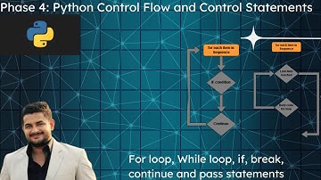 Tutorial 4: Python Control Flow Statements, if, for, while loops for beginners