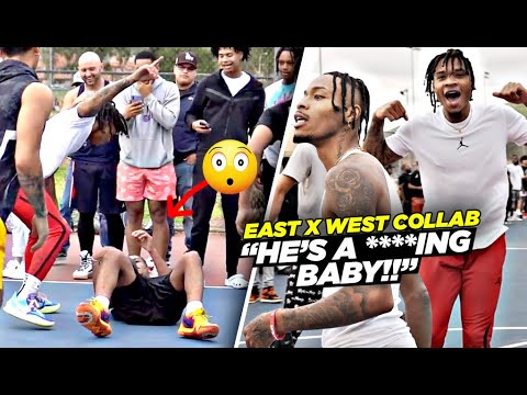 "You Got A DAWG On You NOW!!" Ballislife East & West Team Up & SHUT DOWN Trash Talkers!!