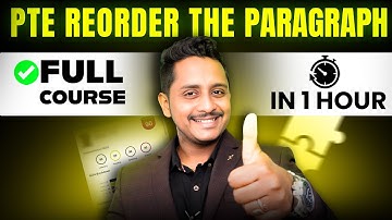 Full PTE Reorder Course – Master it in 1 Hour & Score 90