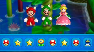 New Super Mario Bros U Deluxe Final Boss 3 Players Walkthrough Co Op