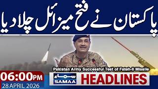 Pakistan Army Successful Test of Fateh-II Missile | Iran US Talks | 6PM News Headlines |Samaa Global