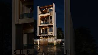 G+2 house Elevation design🌻🏗️# #architecture #architect #construction 🧱🏡