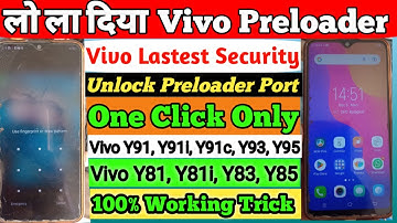 Vivo Lastest Security Preloader Port Unlock one click only || all vivo da mismatch Problem Fix ||