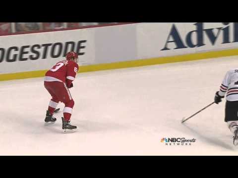 Joakim Andersson knucklepuck wrister goal 2-1 May 27 2013 Chicago Blackhawks vs Detroit Red Wings