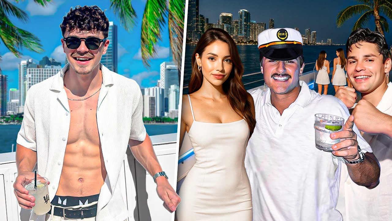 AB gets drunk at Miami celebrity Yacht party!