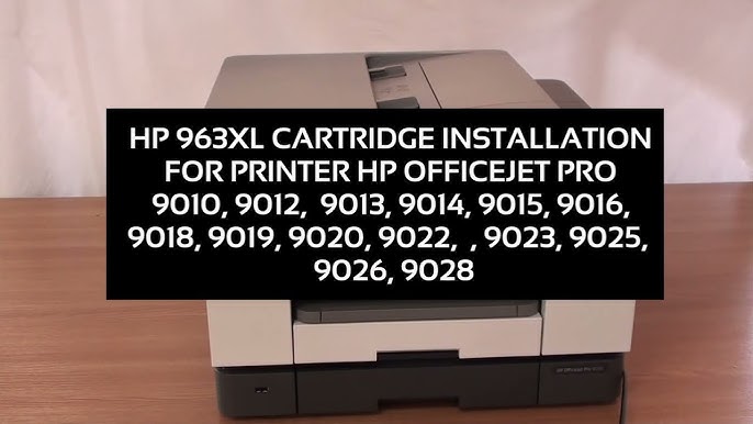 HP 963XL - Comment installer les cartouches ? 