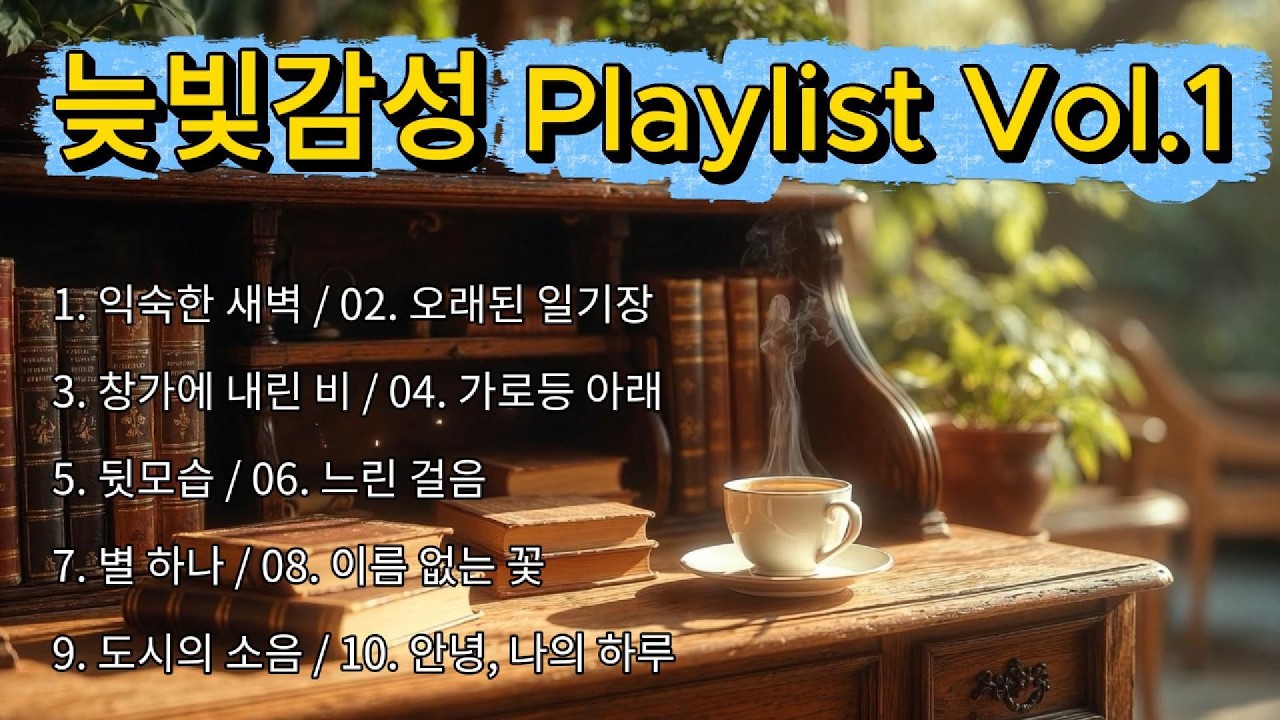 [Playlist] 늦빛감성 1집 - 익숙한 새벽, 낯선 위로 | 마음을 채우는 감성 팝 10곡