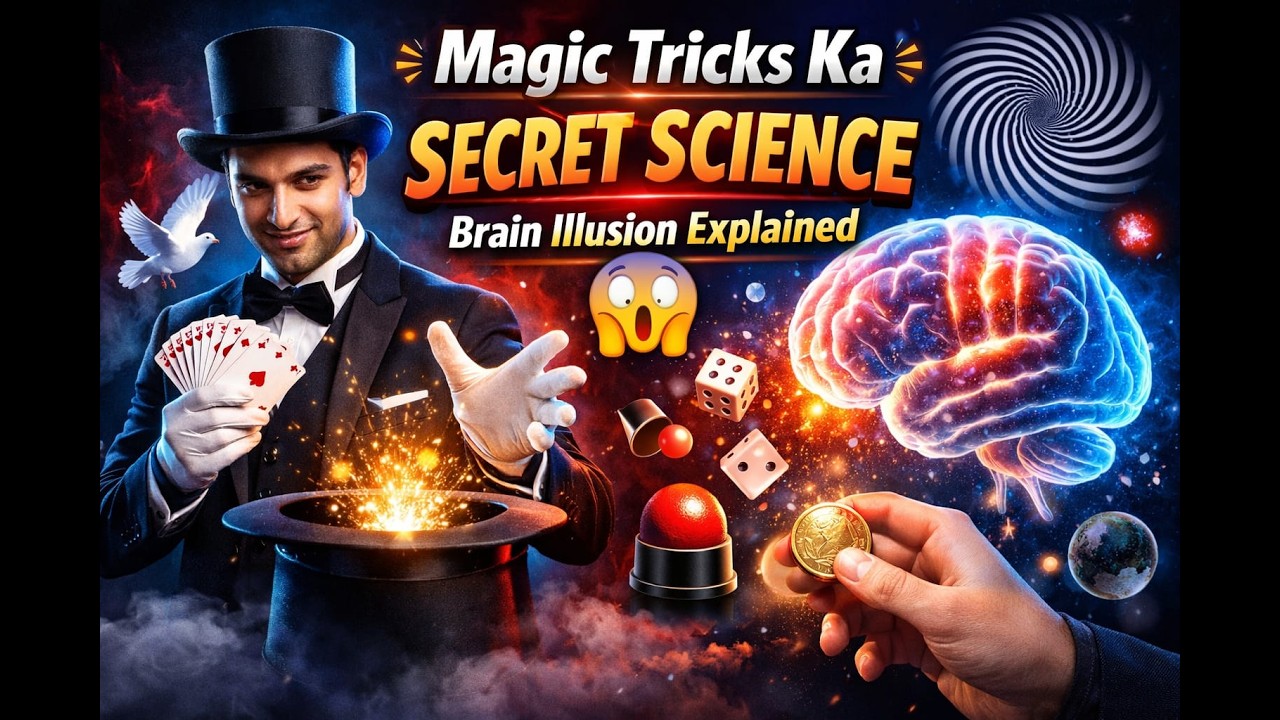 Magic Tricks Ka Secret Science 😱 | Brain Illusion Explained. (Shocking ...