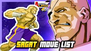 SAGAT MOVE LIST - Street Fighter Alpha 3 MAX / Street Fighter Zero 3 Double Upper (SFA3)