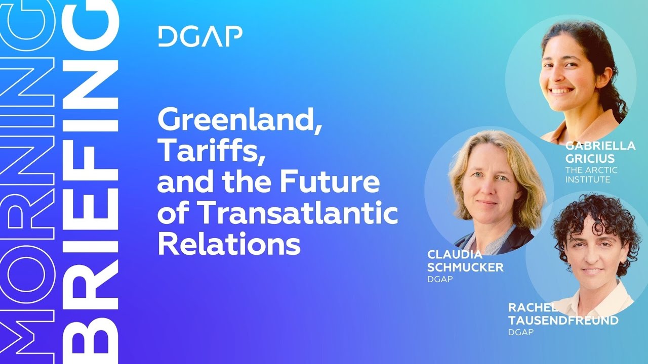 Greenland, Tariffs, and the Future of Transatlantic Relations - YouTube