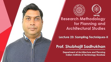 Lecture 23: Sampling Techniques-II