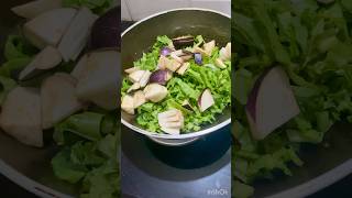 Palak recipe|baigan Palak recipe|eggplant spinach recipe/spinach recipe shortvideo asmr food