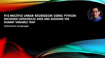 #10 Multiple Linear Regression in Python: Encoding Categorical Data and Avoiding Dummy Variable Trap
