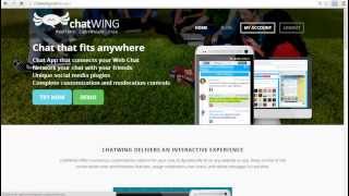 webcasting Chat room software tool Chatwing screenshot 1
