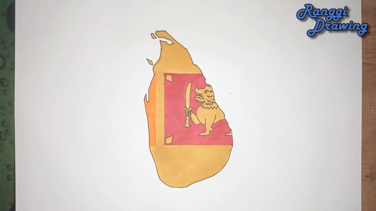 How to Draw Map of Sri Lanka YouTube