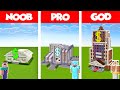 Minecraft NOOB vs PRO vs GOD: BANK BUILD CHALLENGE in Minecraft / Animation