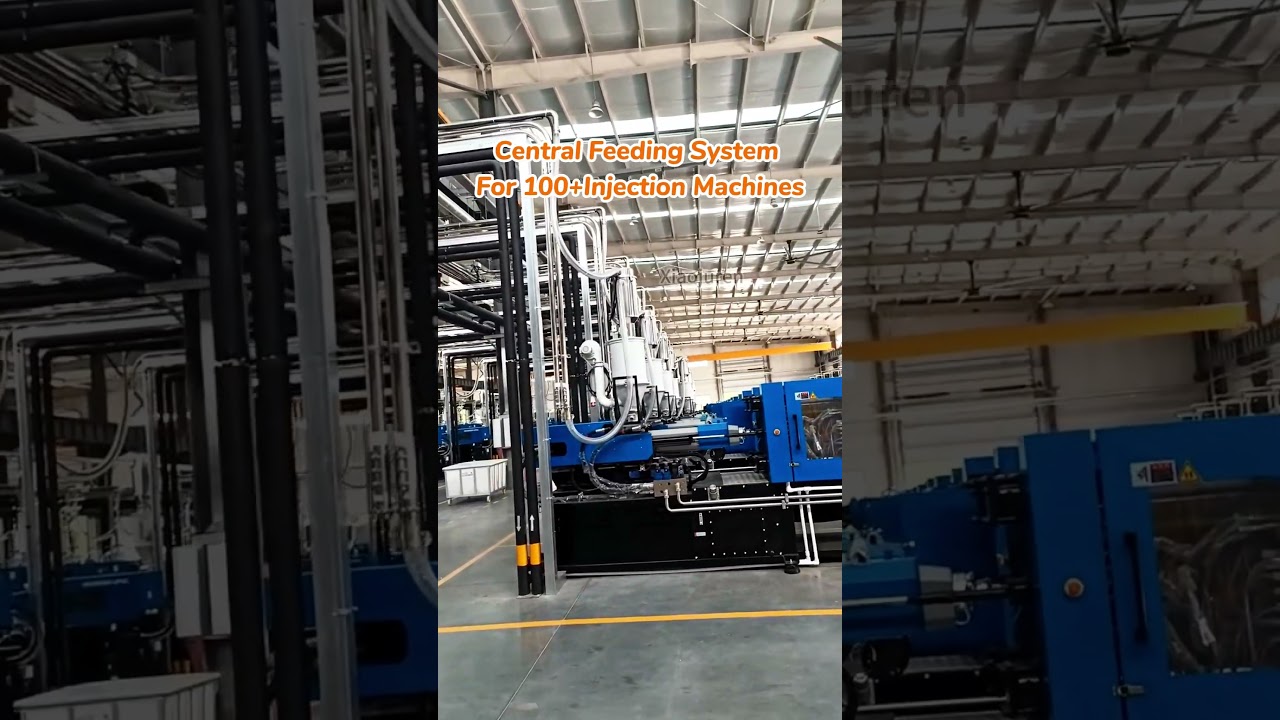 Central feeding system for customer who has 100+ injection molding machines.