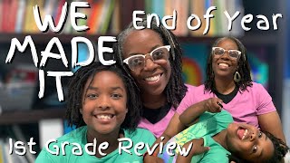 1st GRADE END OF THE YEAR CURRICULUM REVIEW | Saxon Math, Logic of English, & MORE