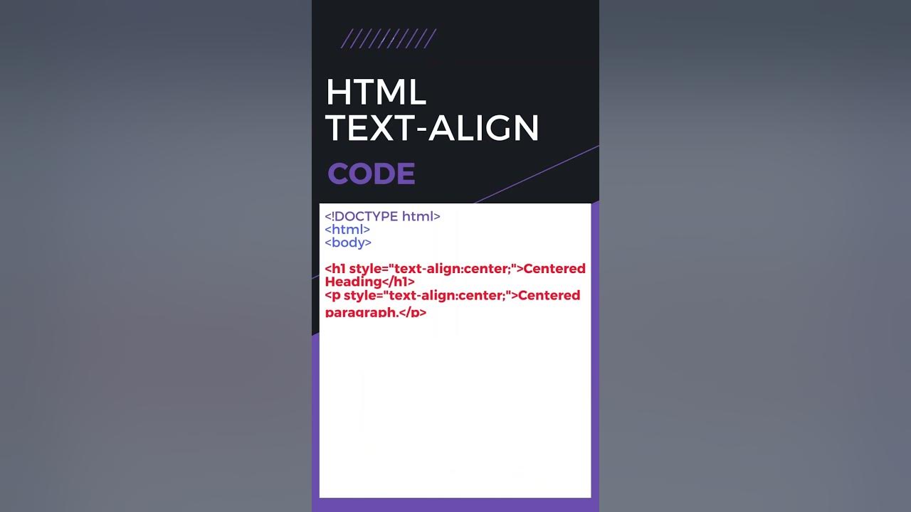 HTML Examples || html style || html text align || Learn Coding Quick # ...