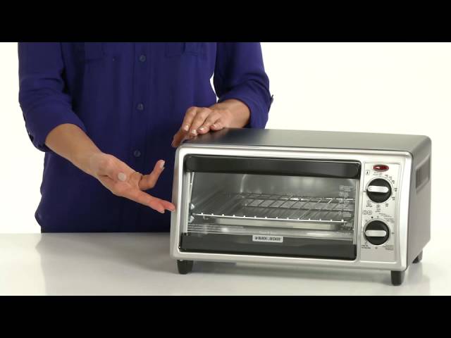 BLACK AND DECKER TO1455 Stainless steel Toaster Oven - Works Great + 1 pan