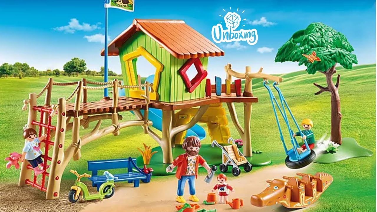 Promo Playmobil City Life 70281 Parc de Jeux chez Colruyt