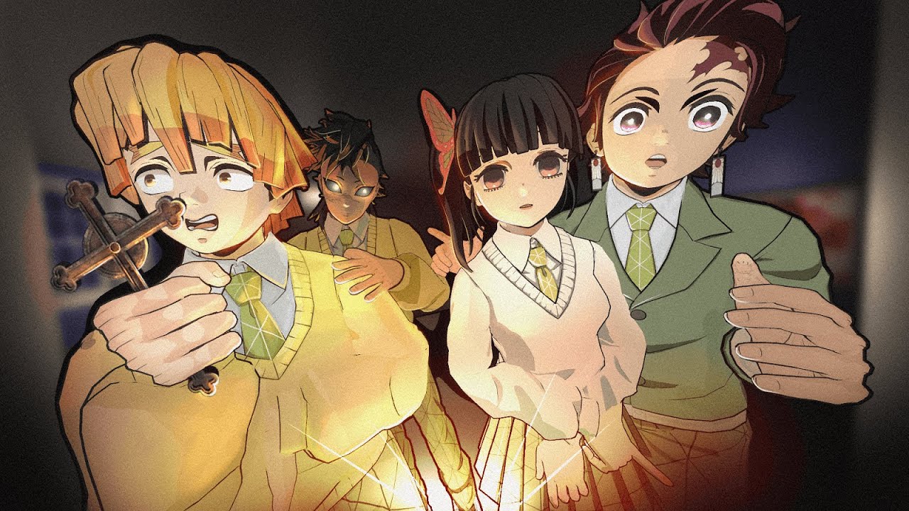 Tanjiro e seus Amigos vão a uma CASA ASSOMBRADA no Demon Slayer Vr