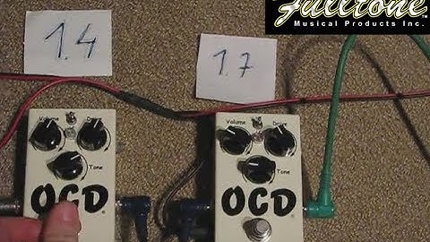 Fulltone OCD new version 1.7 VS 1.4 comparing