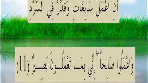 القران الكريم سورة سبأ الأية 11.wmv